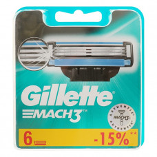 Сменные кассеты Gillette Mach3, 6 шт....