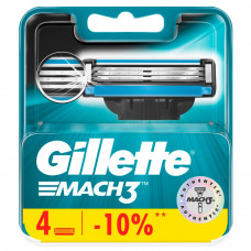 Gillette Mach3,4 шт...