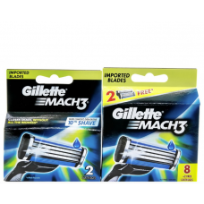 Gillette Mach3 8 шт + 2 шт