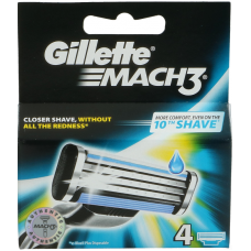 Сменные кассеты Gillette Mach3, 4 шт...