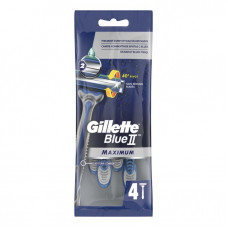 Бритвенные станки Gillette Blue II Maximum мужские одноразовые 4 шт...