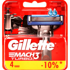 Кассеты Gillette Mach3 Turbo 4шт