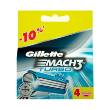 Gillette Mach3 Turbo, 4 шт...