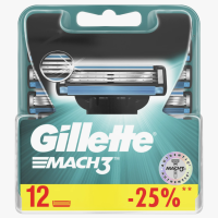 ﻿Gillette Mach3,  12 шт