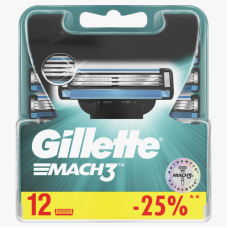 ﻿Gillette Mach3,  12 шт...